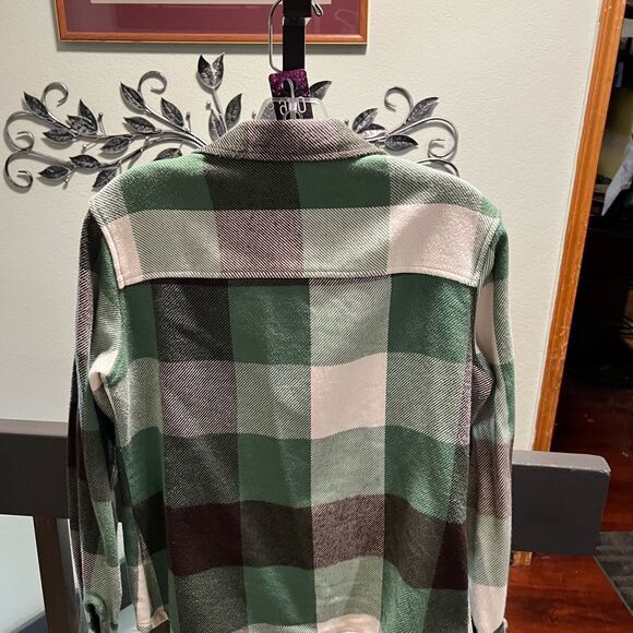 Brand New Cabala’s Green Plaid Button-Up Jacket Medium #MC036 - Picture 4 of 6